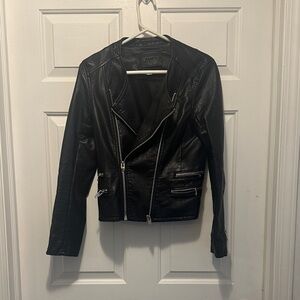 Blank NYC Women's Black Leather Jacket